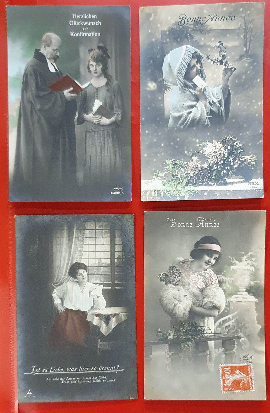 Cartoline postali: 33 alte Ansichtskarten  - Frauen, Kinder .... – Usato da Kreuzlingen venduto da Rschweiz1 5