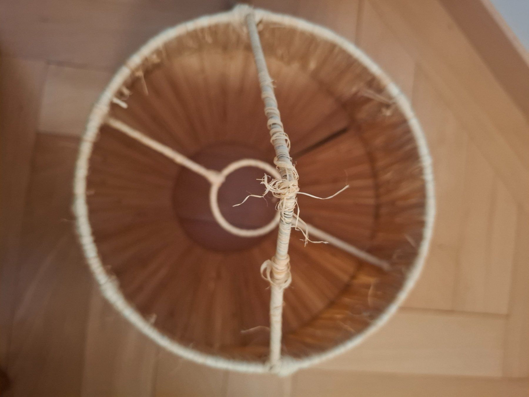 Paralumi: Handgefertigter Raffia Lampenschirm | Boho – Nuovo (secondo la descrizione) da Luzern venduto da tutti-i-venti 1