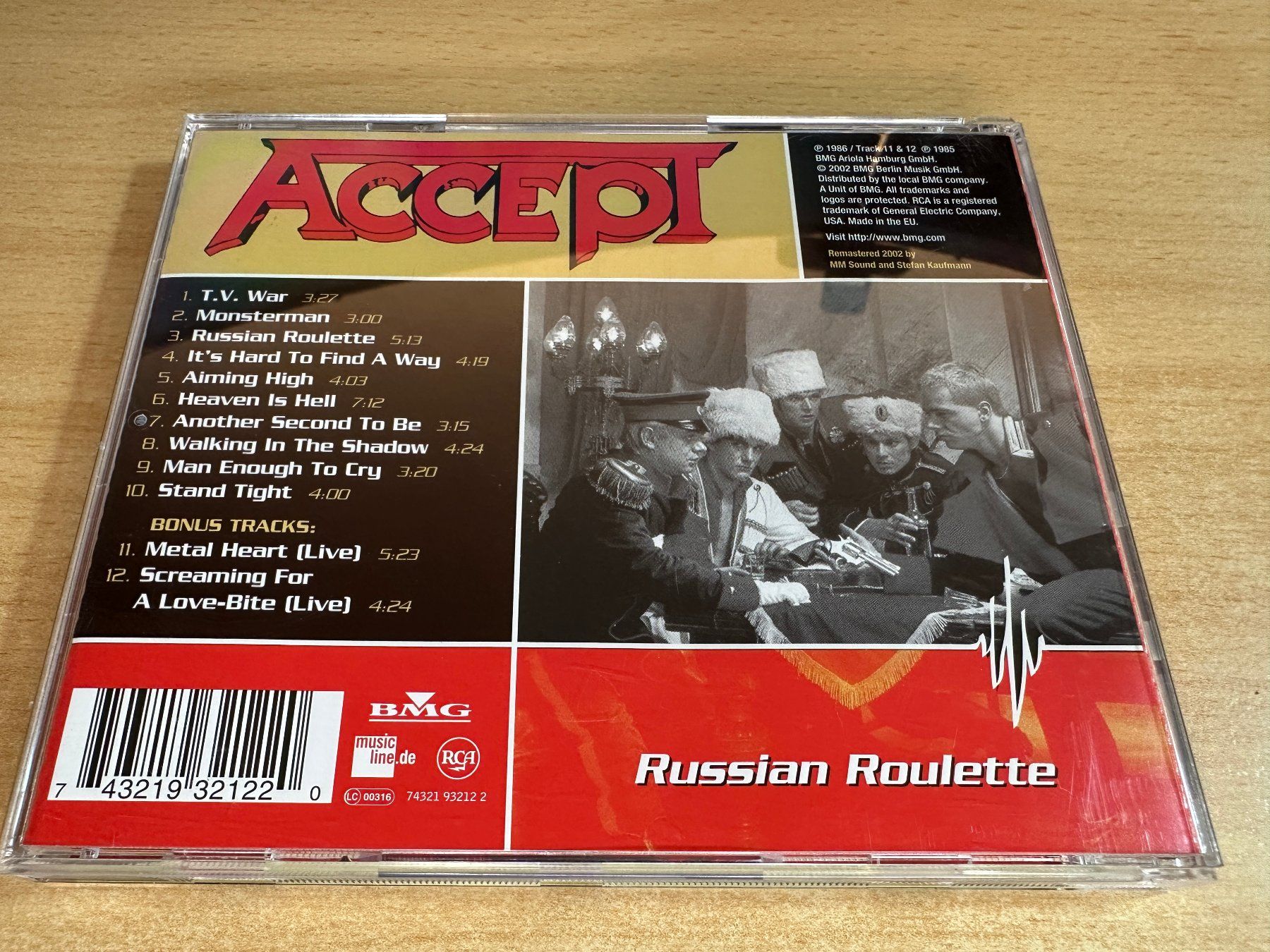 CDs: R1 Accept – Russian Roulette – Gebraucht aus Rikon im Tösstal von Alpenmutz 1