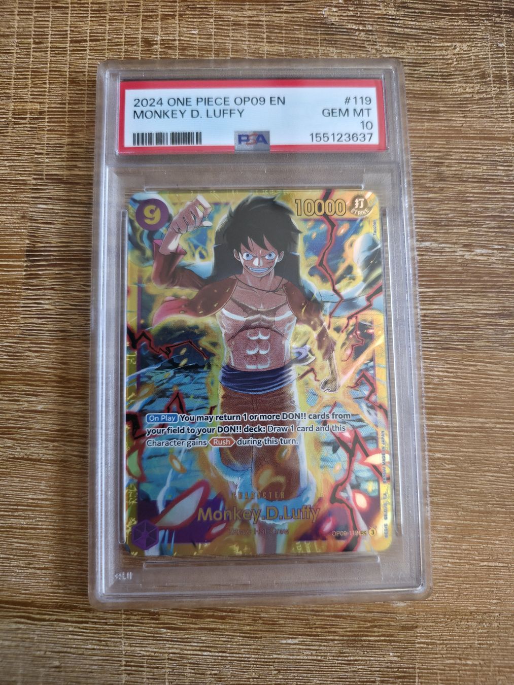 Bandai Cartes à collectionner: PSA 10 Monkey D. Luffy OP09-119 One Piece – Neuf (Voir description) à Turbenthal par 90erShop