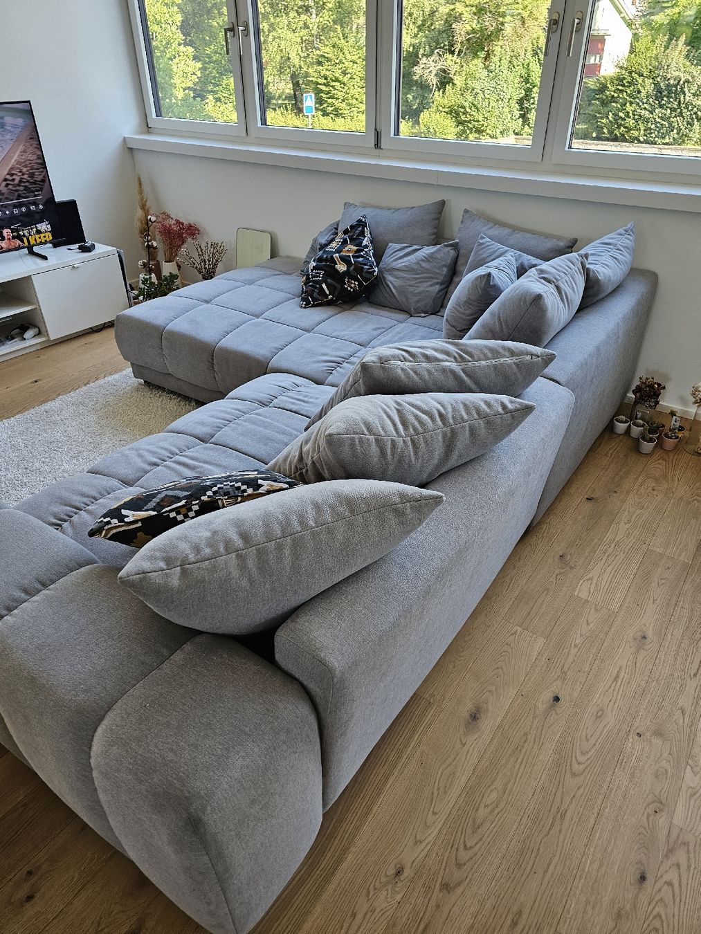 Sofas: Corner Sofa grey with storage good condition – D'occasion à Baden par mtw_6tq6 5