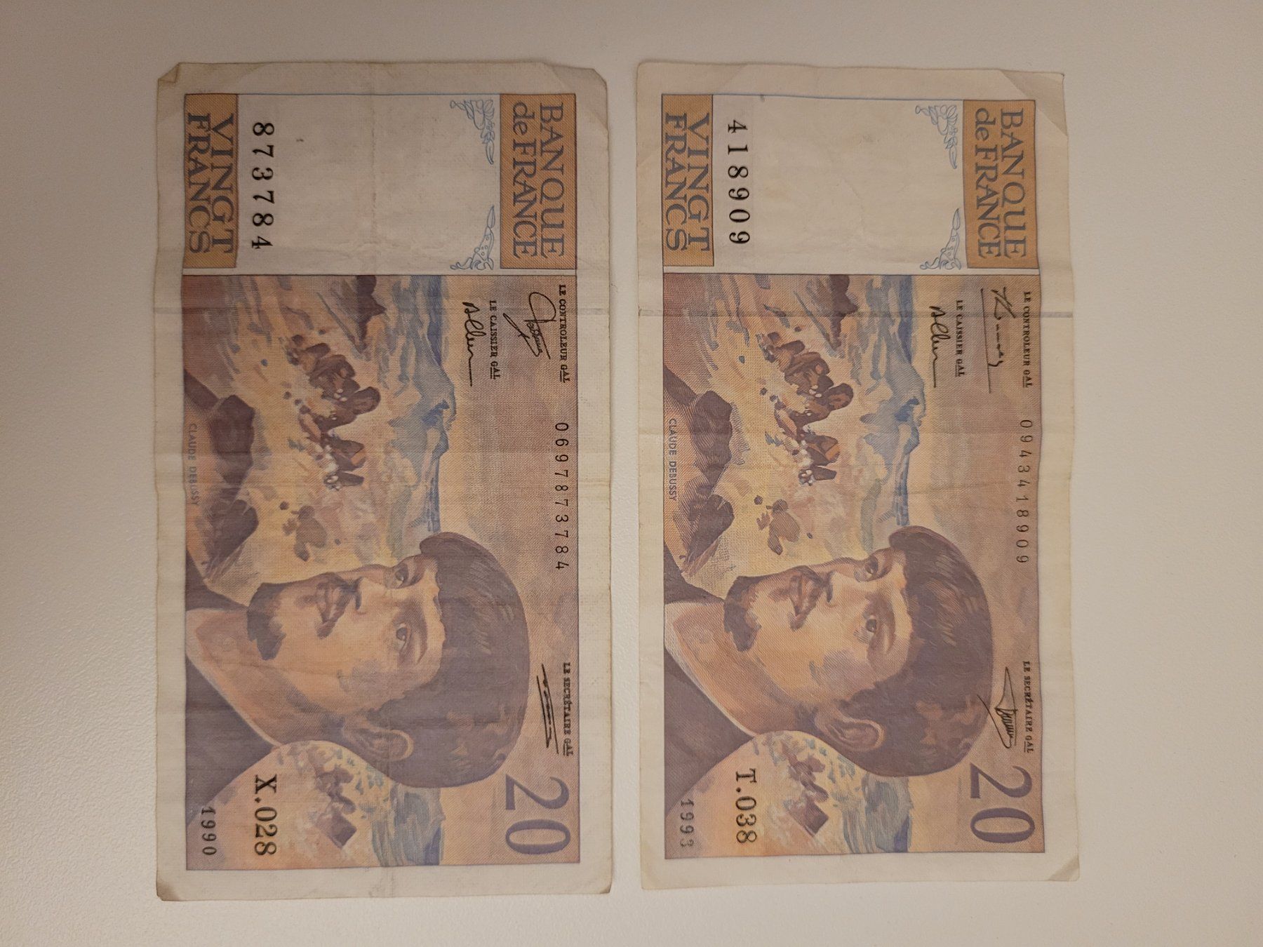 Banconote: Banknoten Frankreich 1990/93 – Usato da Inwil venduto da Flower2325