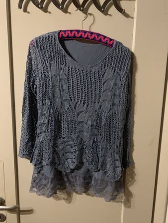Damen Stricktop blau Grösse L guter Zustand