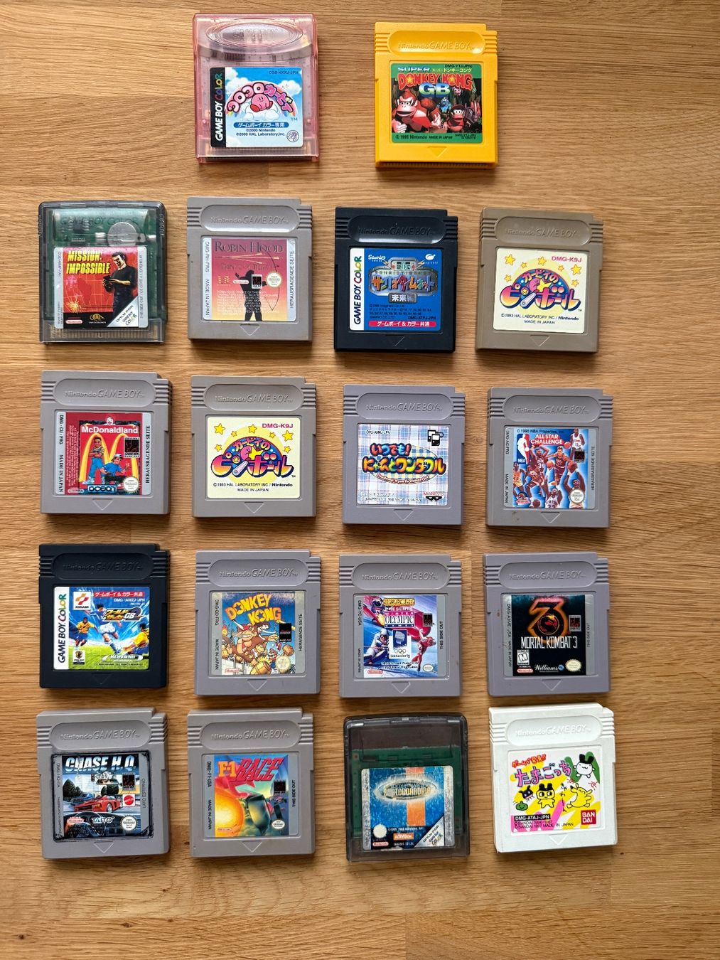 Lot de 18 jeux Nintendo Game Boy & Game Boy Color - Versions (Gebraucht ...