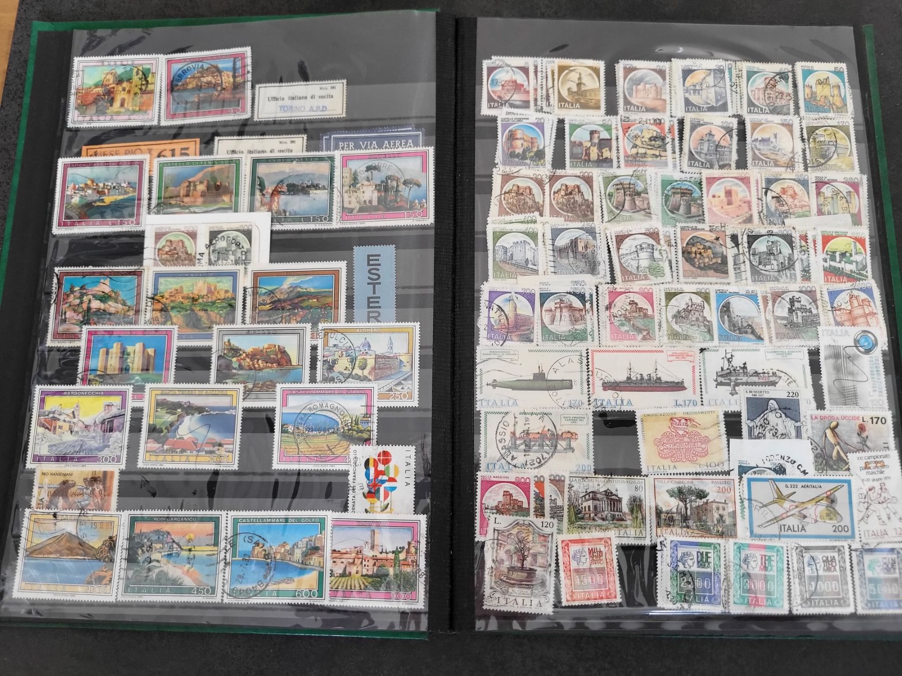 Alle Briefmarken: Sammlung Album - Italien – Gebraucht aus Rümlang von Turrin 2