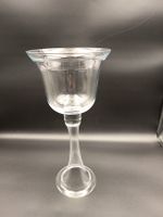 Kerzenhalter Glas transparent Fussform gebraucht 