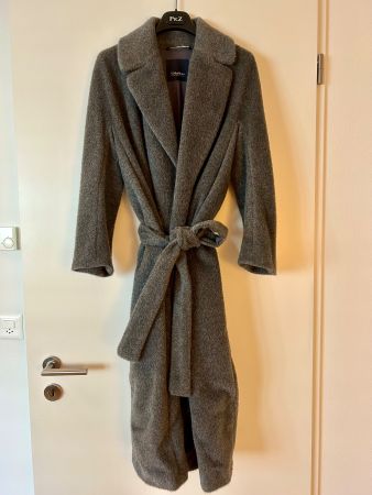 Manteau 'S Max Mara gris laine ceinture bon état