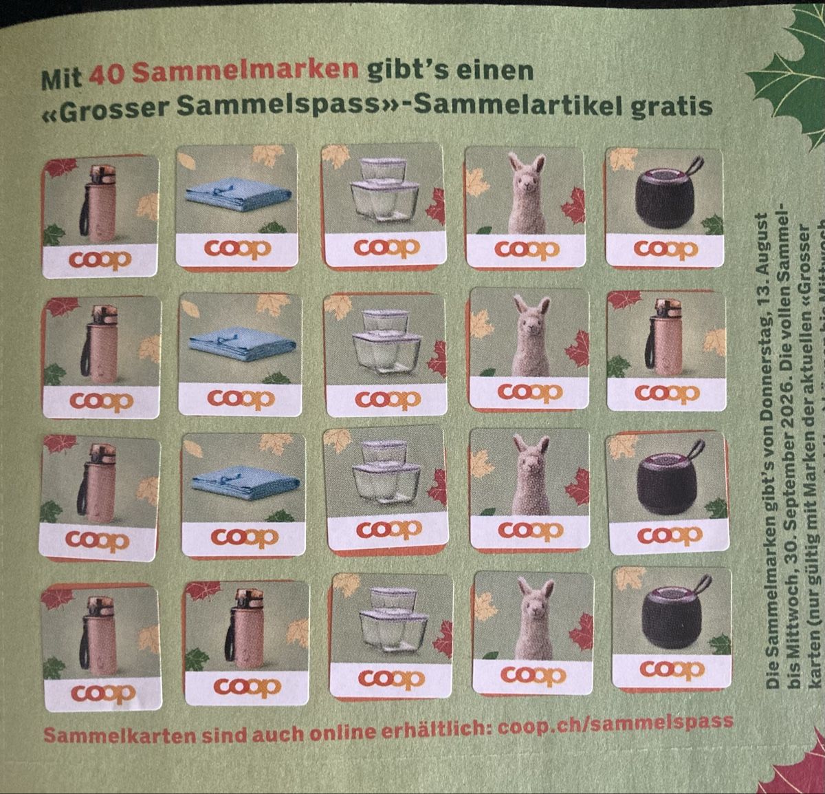 Coop Sammelmarken & -punkte: Coop Grosser Sammelspass – Neu (gemäss Beschreibung) aus Zürich von mar_yb5j 1