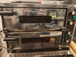 Pizzaofen 2 Kammern Elektro Gastro - ohne Pizzastein