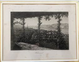 Rudolf Ringger (1841-1908) - Wädenswil - Original Stahlstich