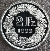 2 Franken 1999 stgl. / aus Münzsatz