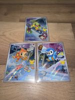 Pokémon Karten Turtwig Chimchar Piplup 3er Set neuwertig