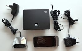 Gigaset SL910 Telefon komplett mit Basis- und Ladestation