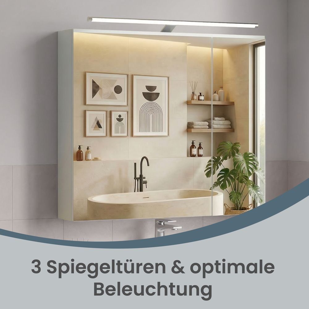 Spiegelschränke: Spiegelschrank mit Beleuchtung MARVENA – Neu und originalverpackt aus Lachen SZ von MAMORU-MOEBEL 7
