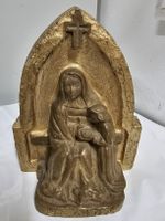 Statue Dorée Vintage/Ste.Anne et Marie Enfant/Pierre Moulée