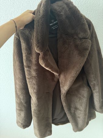Damen Kunstfellmantel braun Grösse xs guter Zustand