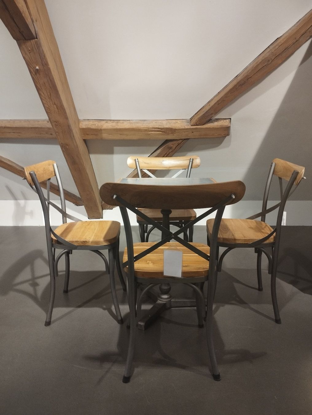 Tischset: Bistrotisch mit 4 Stühlen, recyclet Takholz – Neu (gemäss Beschreibung) aus Kloten von bilgeri01 2