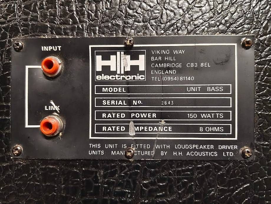 Strumenti musicali: Box basse HH Electronic – Usato da La Chaux-de-Fonds venduto da stonekluk 1