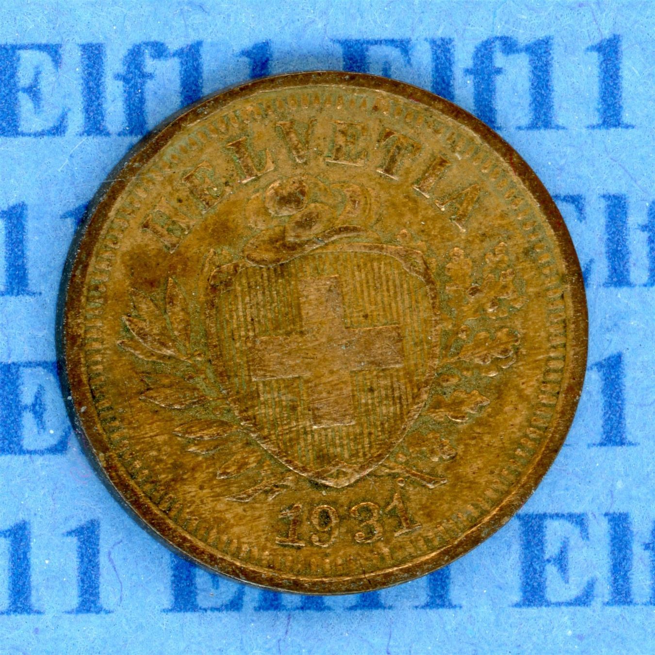 Tutti le monete: CHF___0.01 1931 ss 1 Rappen – Usato da Widnau venduto da Elf11