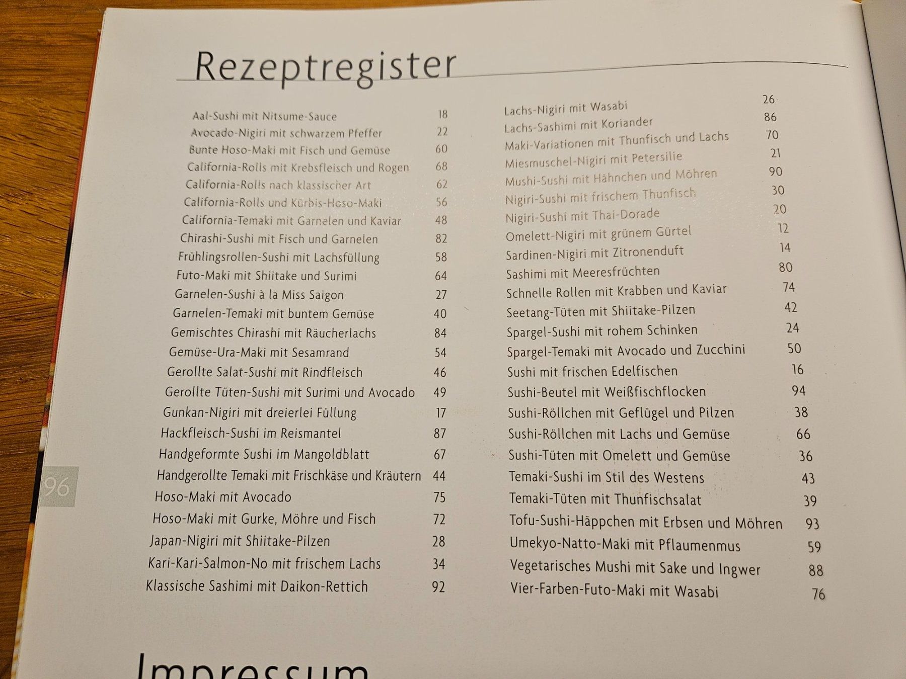 Libri: Sushi Kochbuch – Usato da Pfäffikon ZH venduto da anthoxanthum 3