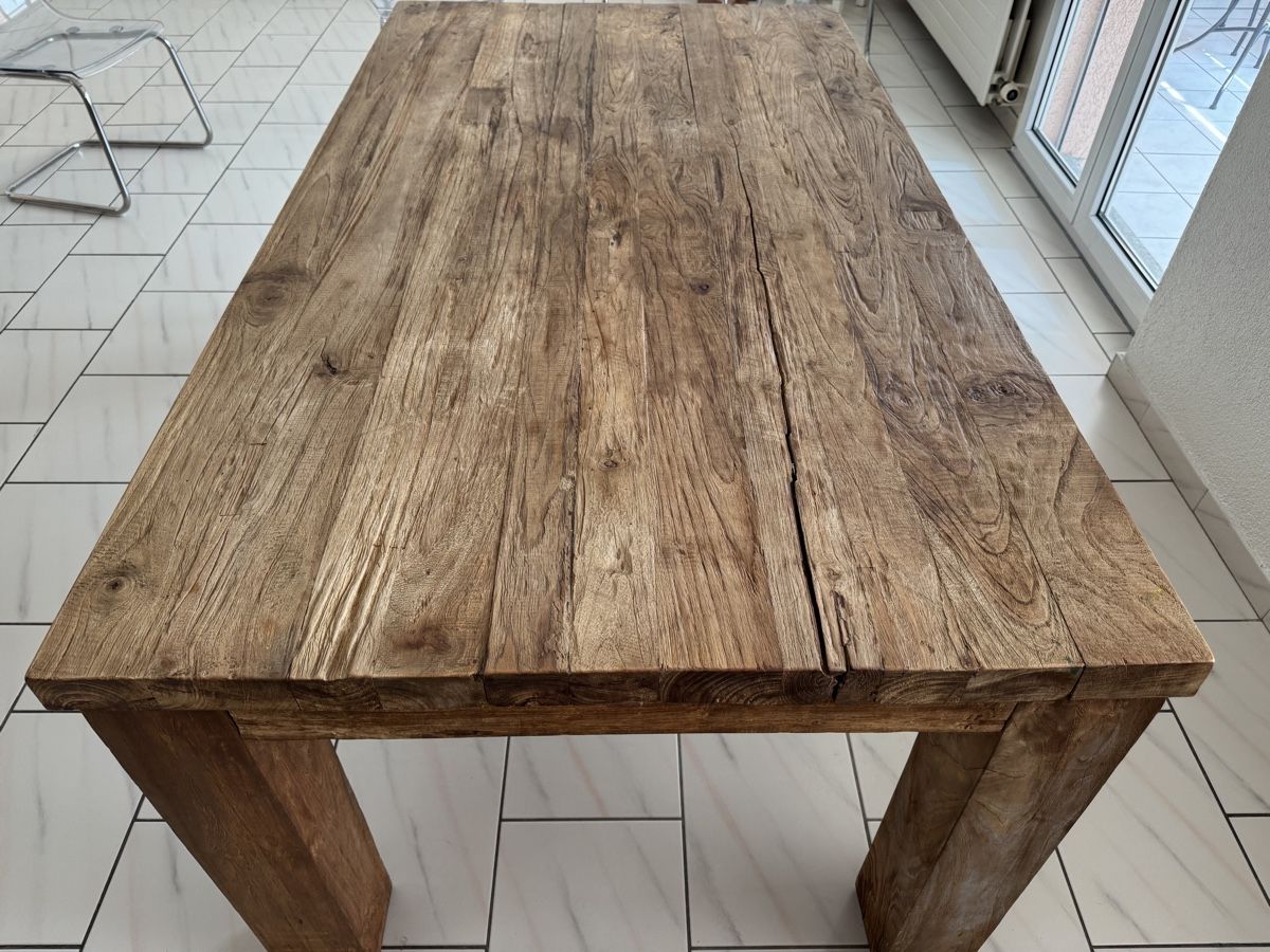 Tables: Teakholz Esstisch massiv – D'occasion à Hüttikon par Danone2 1