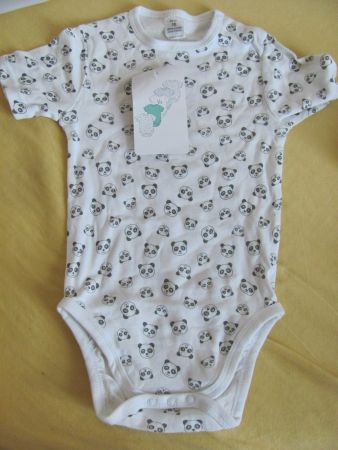 Neuer Sommer Body mit Panda Muster, Grösse 98 🐼
