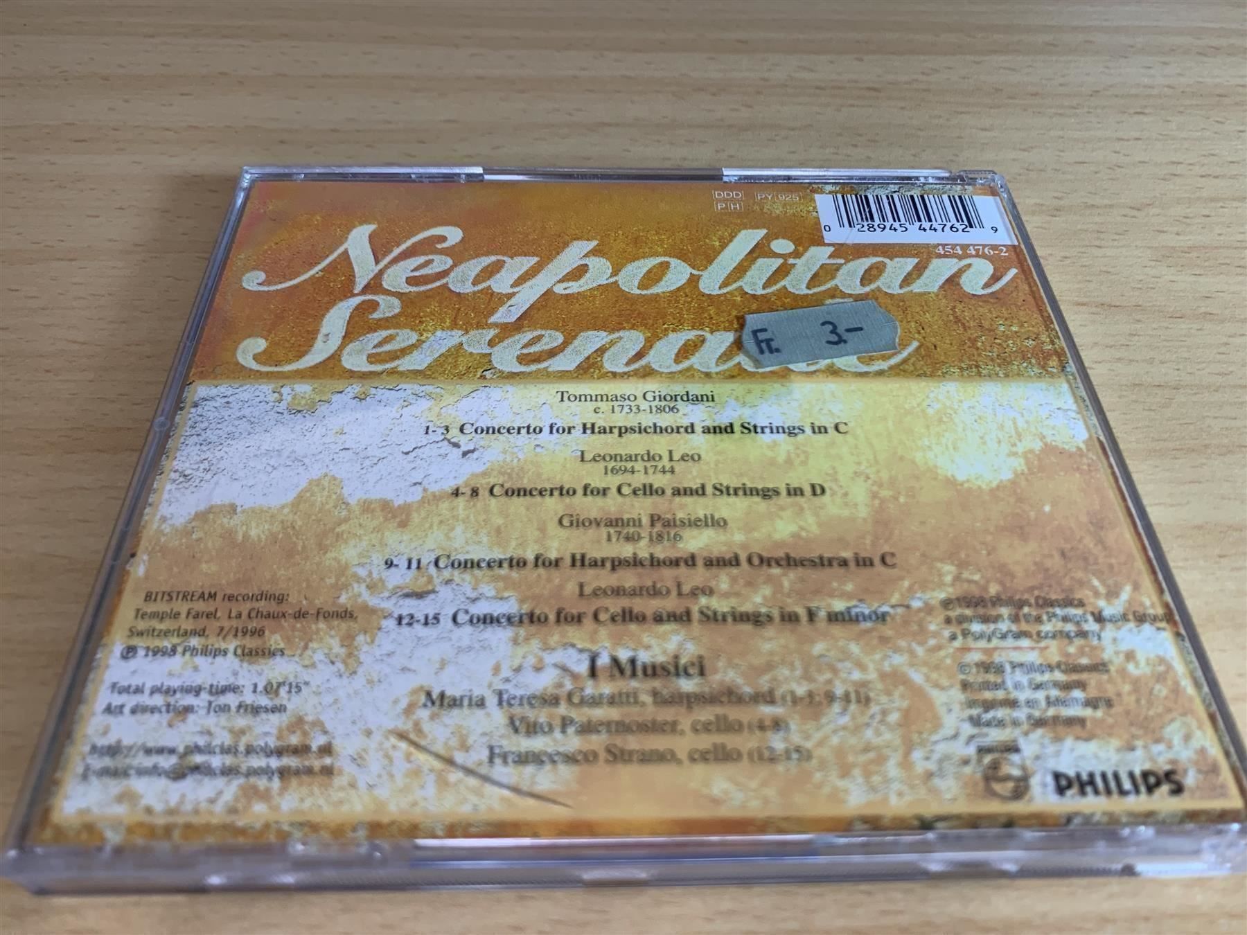 CDs: Neapolitan Serenade - I Musici – Gebraucht aus Rikon im Tösstal von Alpenmutz 1