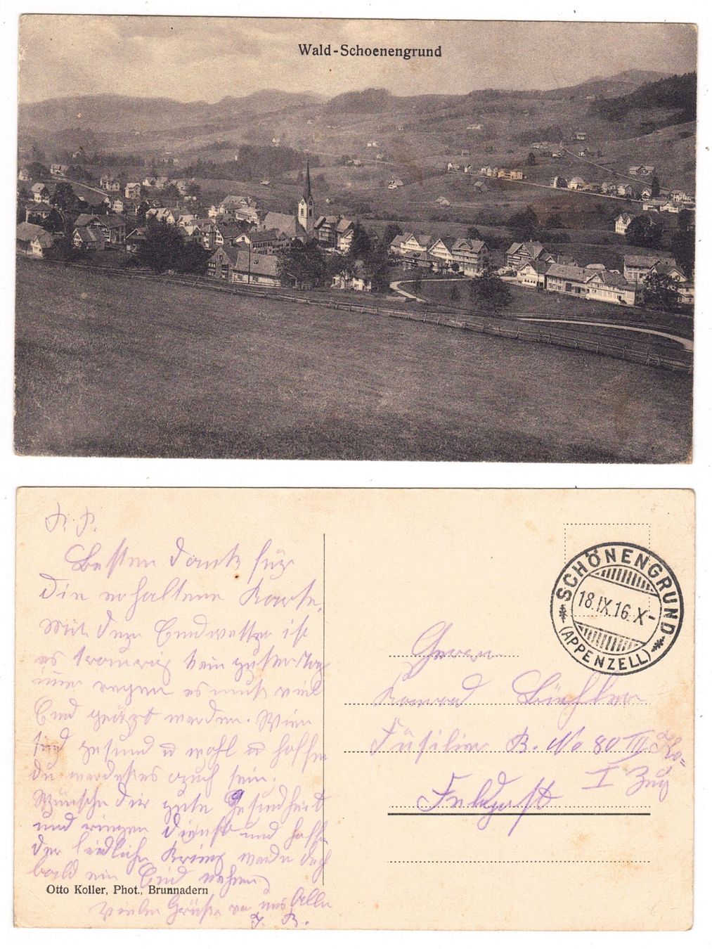 Cartoline postali: Wald-Schoenengrund – Usato da La Tour-de-Peilz venduto da amjust