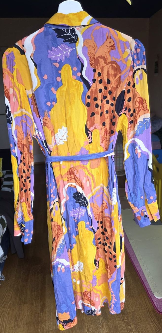 Vestiti: Nümph Kleid Bunt - Eichhörnchen & Wald Muster - Gr. 40 – Usato da Zürich venduto da ric0404 1