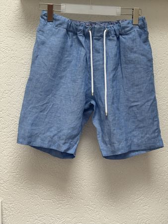 Blue Lemon Leinen Shorts, Gr. M