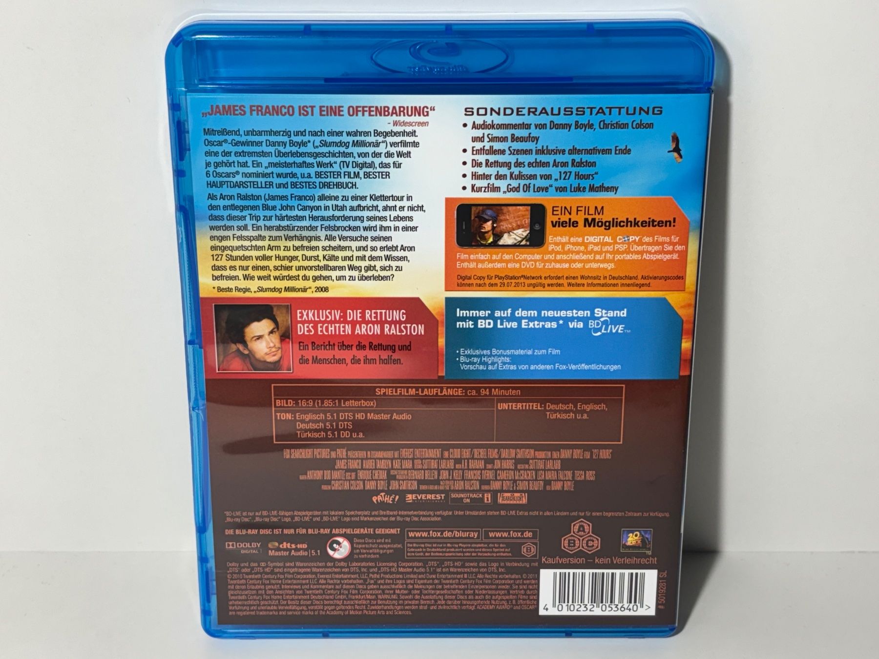 Tutti i DVDs: 127 Hours Blu Ray – Usato da Wilderswil venduto da Sstriker 1