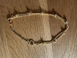 Armband silber, vergoldet