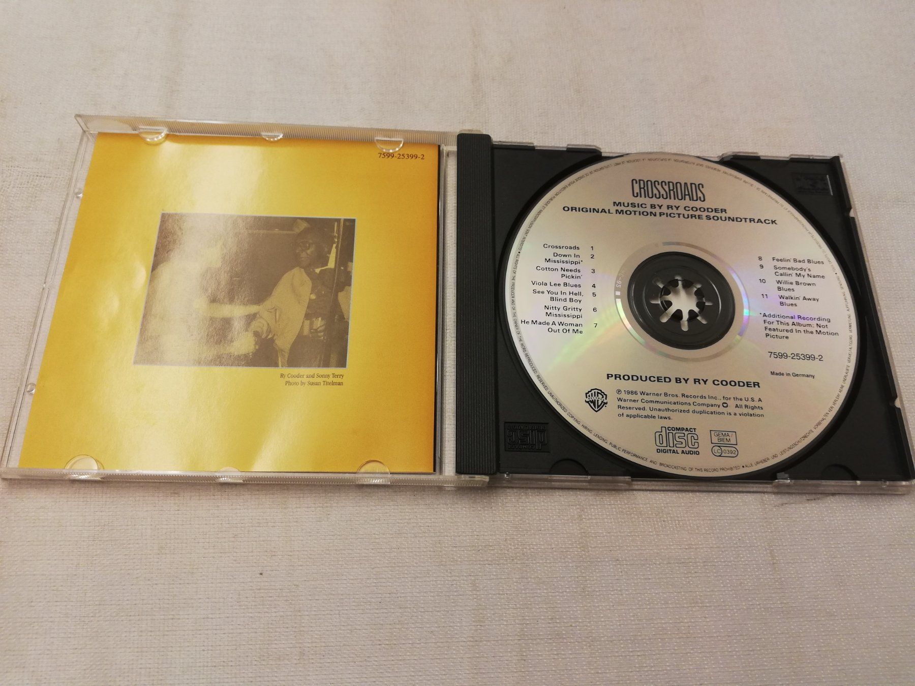 CD: RY COODER - CROSSROADS - SOUNDTRACK – Usato da Bern venduto da Vinylsound.ch 2