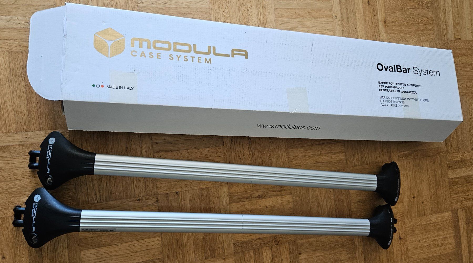 Modula Case System Portapacchi: Gepäckträger Modula Oval Bar  MOCSOB0AL00000006 – Nuovo (secondo la descrizione) da Uttigen venduto da Mb10001