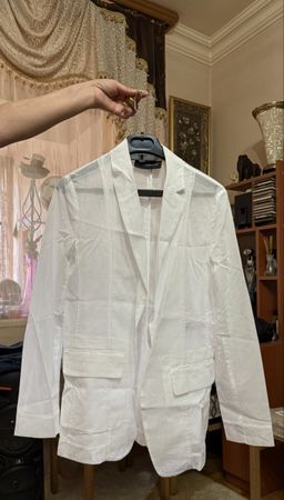Sommerblazer, weiss, Gr. M - Perfekt für warme Tage!