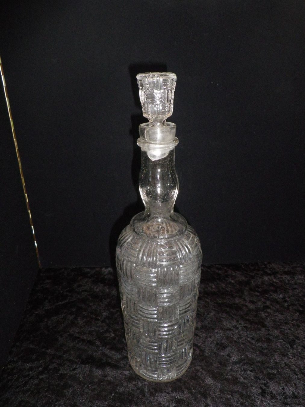 Bottiglie: Antike Press-Glas Flasche mit Stöpsel – Usato da Reinach BL venduto da Annodomini