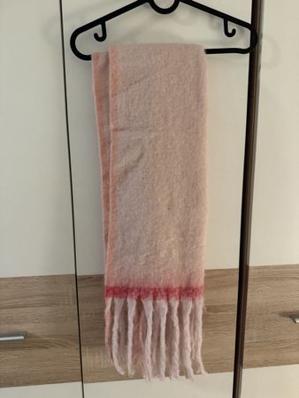 Cozy Pink Plaid Scarf