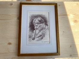schöne Radierung von Hans Gartmeier