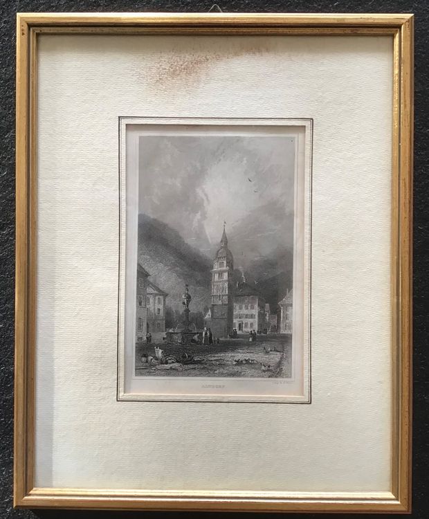 Incisioni: Stahlstich Altdorf von Henry Winkles um 1835 – Usato da Aefligen venduto da Bubu218