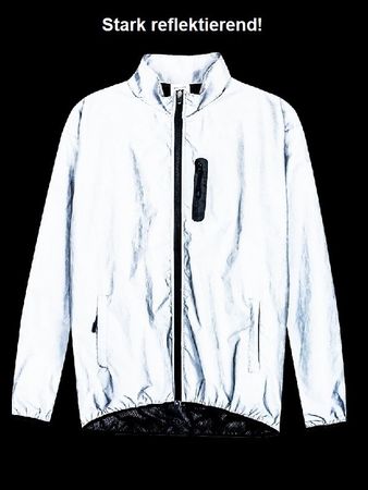 Stark reflektierende wasserabweisende Jacke (L)