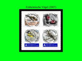 Vollstempel-Serie "Einheimische Vögel" (2007)