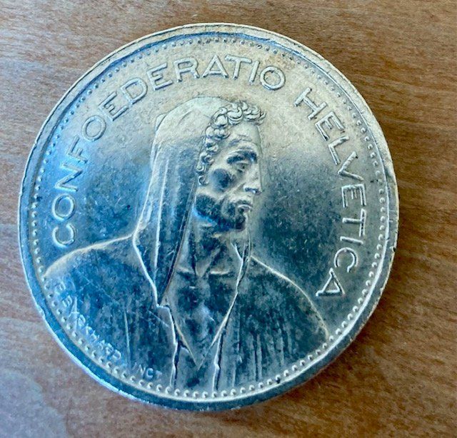 Tutti le monete: 5 Franken 1954  (Silber) – Usato da Dürnten venduto da Scheidegg32 1