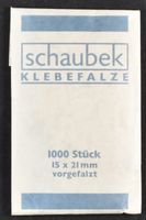Briefmarkenfalze / Klebefälze / Klebefalze : 1000 Stück