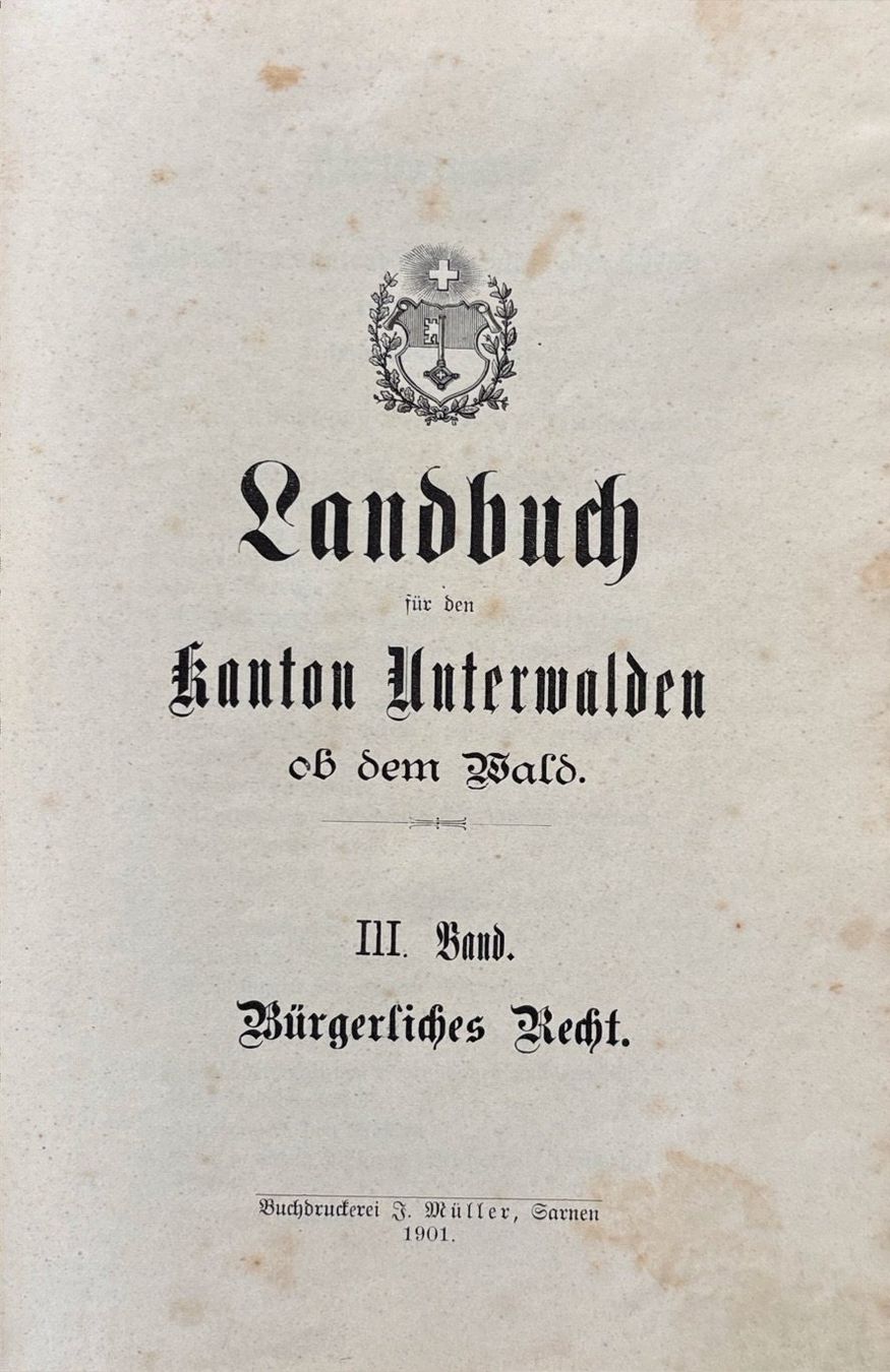 Libri: Obwaldnerisches Landbuch III. Band – Usato da Sarnen venduto da Livres 1