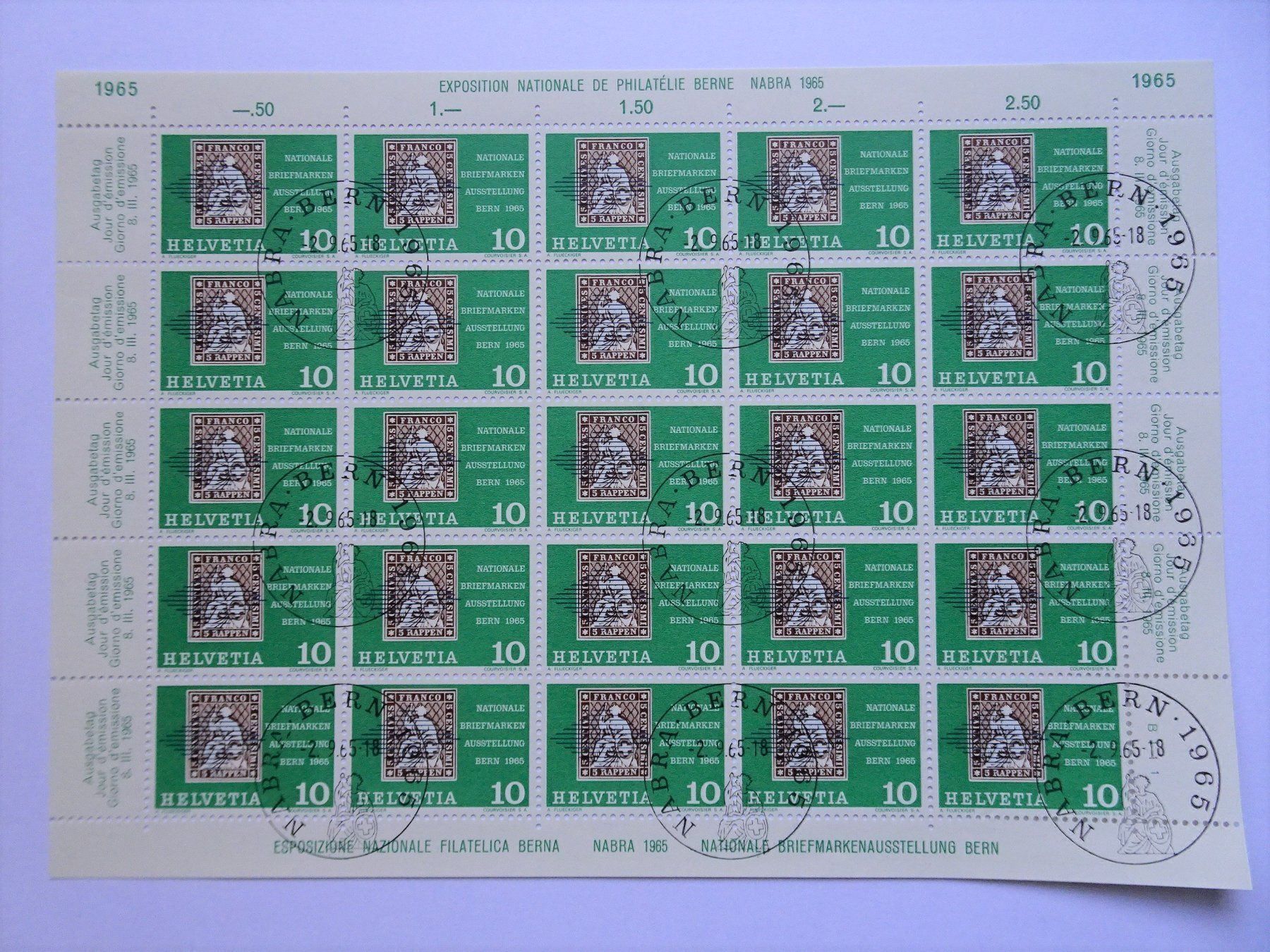 Tous les timbres: 1965 – Neuf (Voir description) à Aadorf par Chnorli-Furz