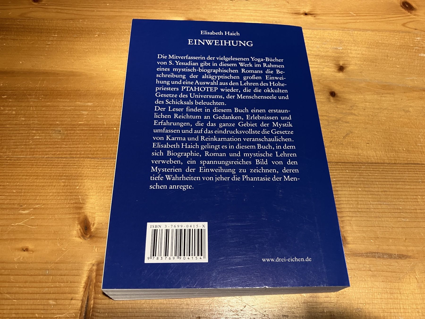 Bücher: Elisabeth Haich – Einweihung – Gebraucht aus Oberegg von Najen751 1