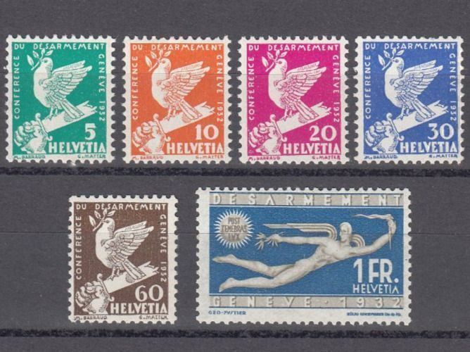 Tutti i francobolli: SBK 185 - 190 postfrisch, Kat. Fr. 150.- – Usato da Bürglen TG venduto da StampGraf