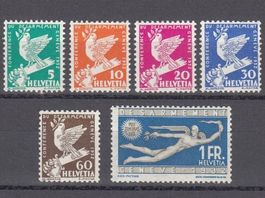 SBK 185 - 190 postfrisch, Kat. Fr. 150.-