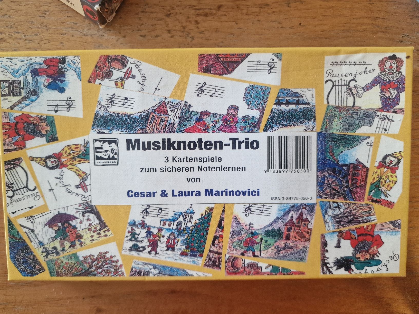 Spiele: Lernspiel: Musiknoten Trio – Gebraucht aus St. Margrethen SG von Goldig
