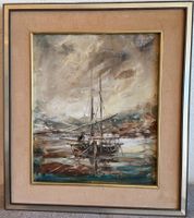 EMIL KOS. Öl auf Leinwand. Signiert und datiert 84